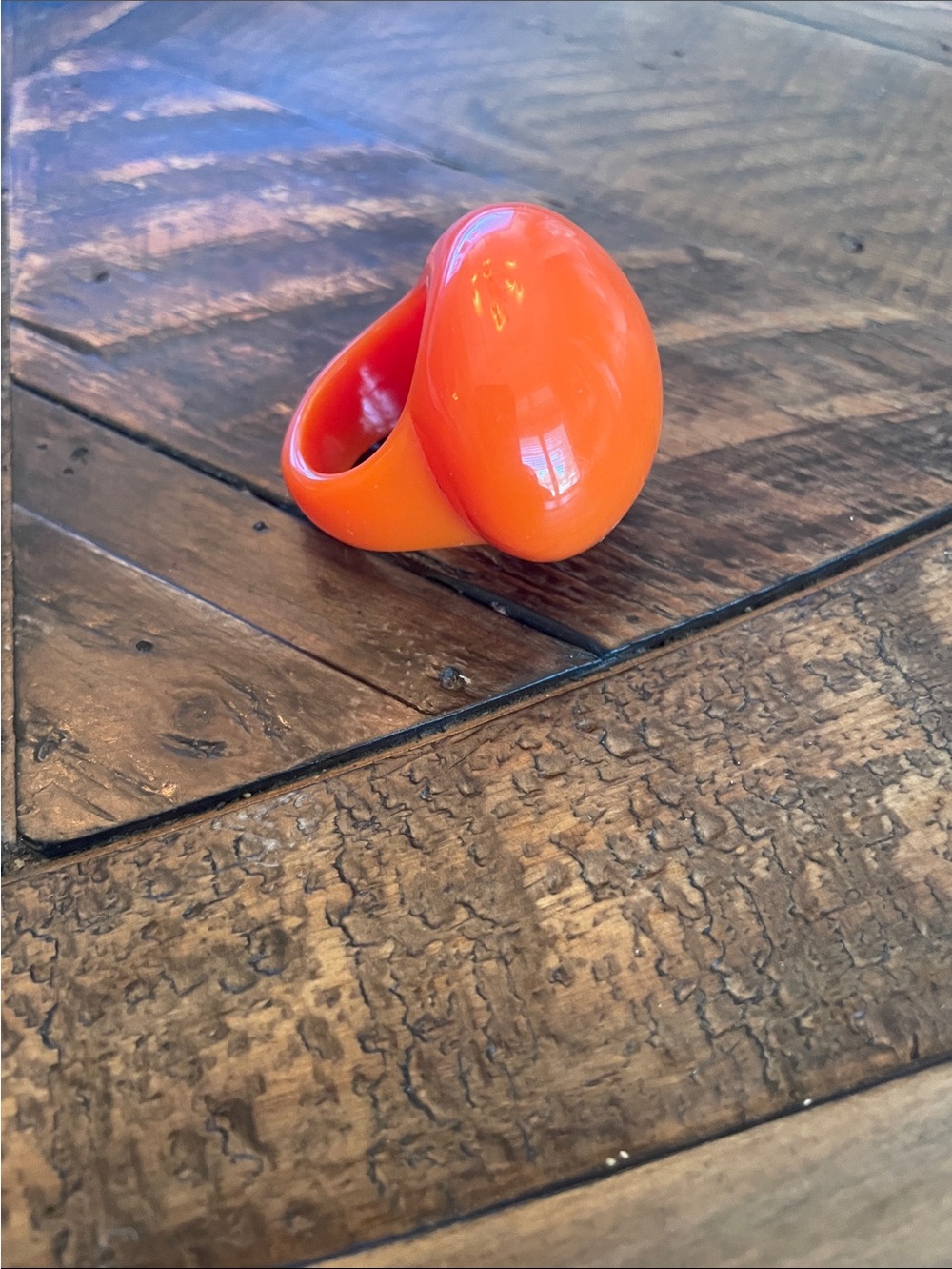 Orange Bubble Ring -